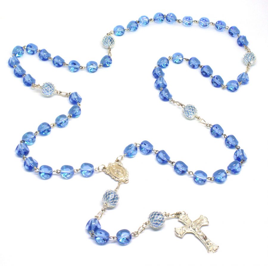 Rosary Boutique Stunning Blue Madonna Rosary